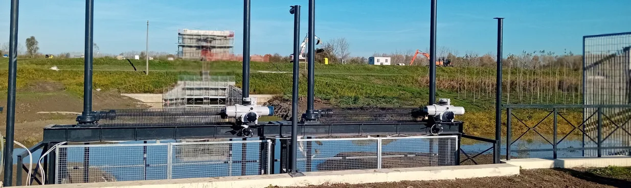A Campotto di Argenta rinnovato lo scaricatore della cassa Valle Santa