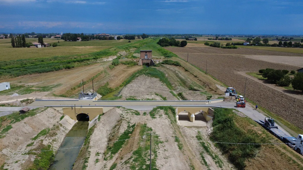 Concluso l'intervento di rigenerazione del nodo idraulico Paltrone-Marciapesce ad Anzola