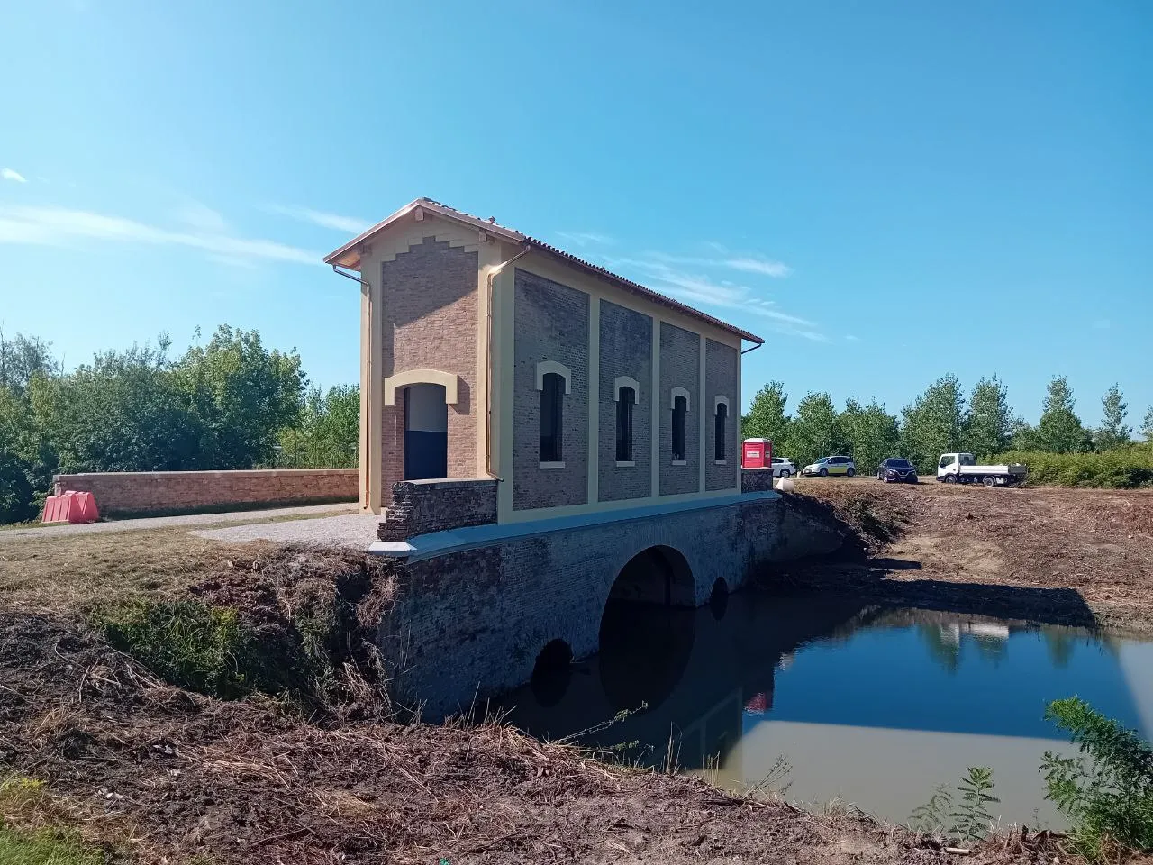 Ripristinata la chiusa sul Canale della Botte a Traghetto di Argenta
